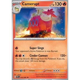 PAF 012 - Camerupt - Reverse Holo PAF 012 - Camerupt - Reverse Holo