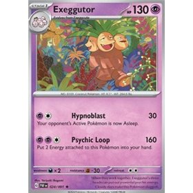 PAF 024 - Exeggutor - Reverse Holo PAF 024 - Exeggutor - Reverse Holo