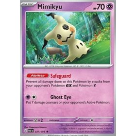 PAF 037 - Mimikyu - Reverse Holo PAF 037 - Mimikyu - Reverse Holo