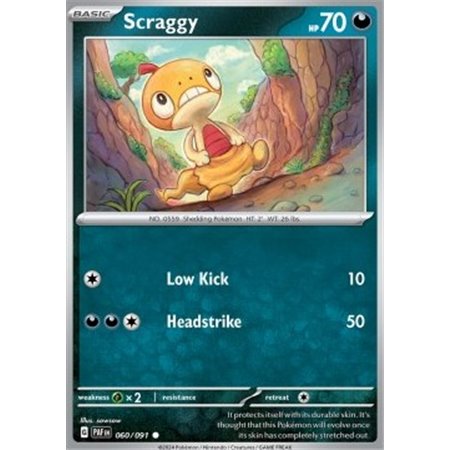 PAF 060 - Scraggy - Reverse Holo