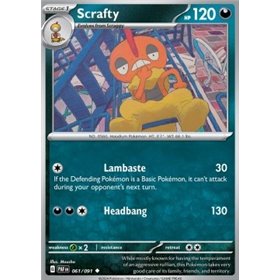 PAF 061 - Scrafty - Reverse Holo PAF 061 - Scrafty - Reverse Holo