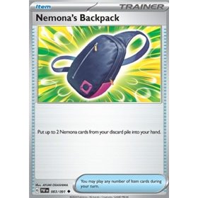 PAF 083 - Nemona's Backpack - Reverse Holo PAF 083  - Nemona's Backpack - Reverse Holo