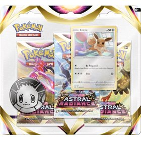 Pokémon - Astral Radiance - 3 Pack Blister Eevee Pokémon - Astral Radiance - 3 Pack Blister Eevee