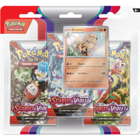 Pokémon - Scarlet & Violet - 3 Pack Blister Arcanine Pokémon - Scarlet & Violet - 3 Pack Blister Arcanine