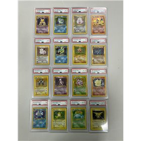 Ensemble de base Pokémon Holo Set PSA classé