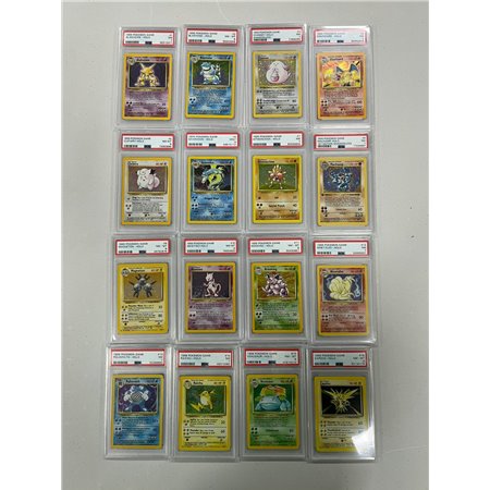 Ensemble de base Pokémon Holo Set PSA classé