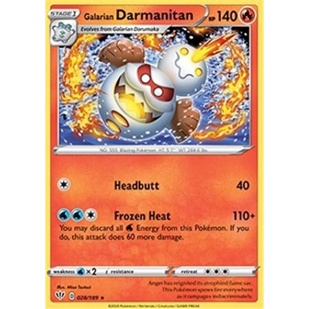 DAA 028 - Galarian Darmanitan - Reverse Holo