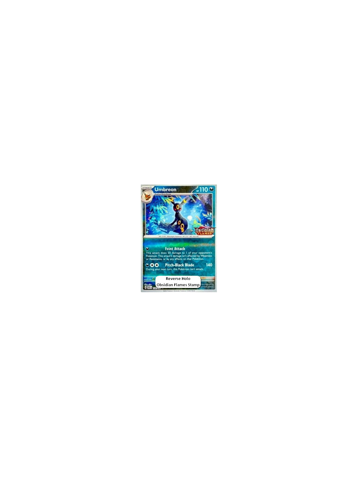 OBF 130 - Umbreon - Reverse Holo Stamped