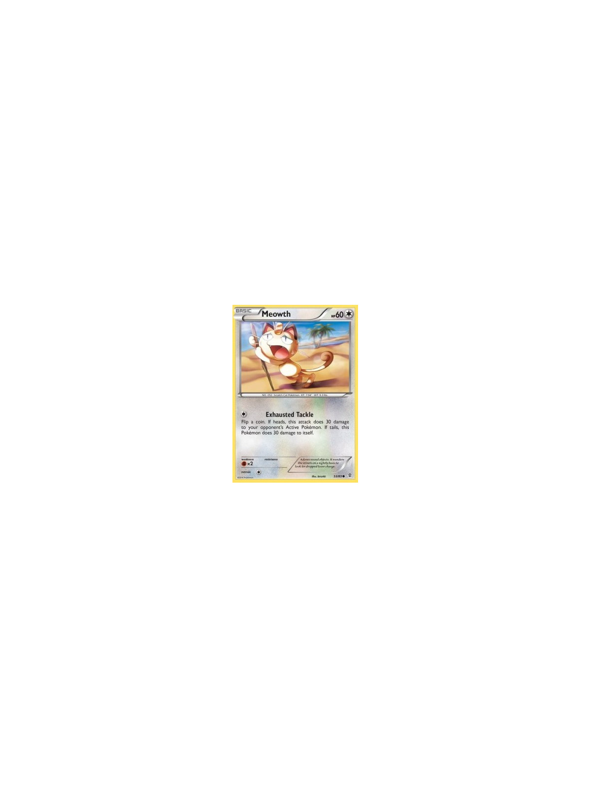 GEN 053 - Meowth - Reverse Holo