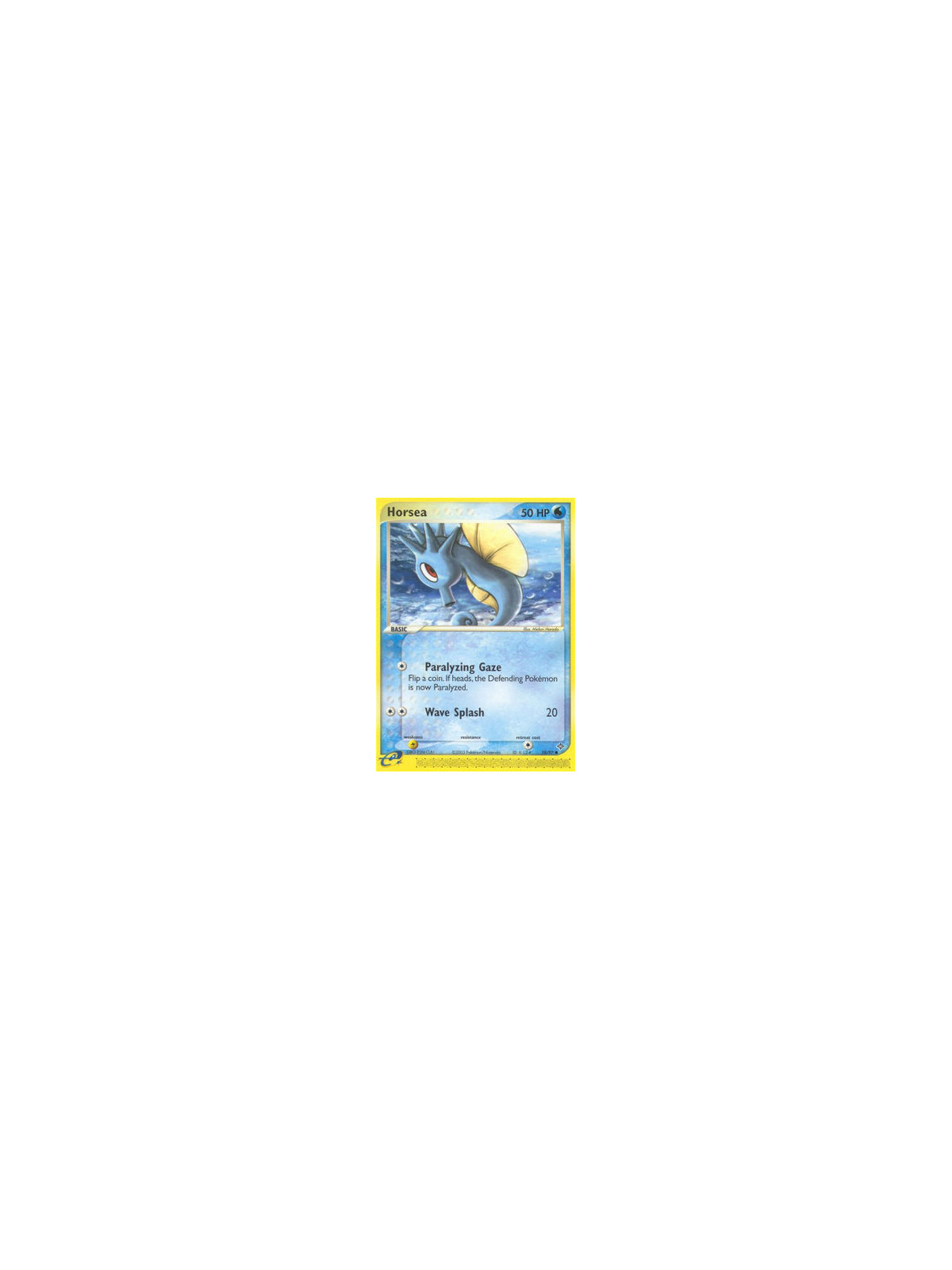 DR 058 - Horsea - Reverse Holo