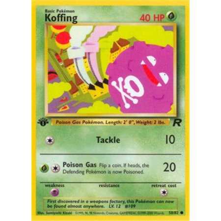 TR 058 - Koffing - 1st Edition