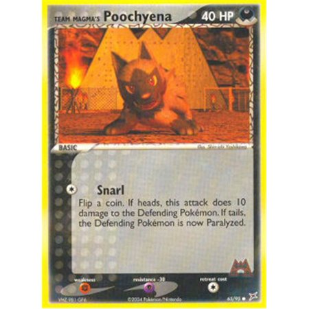 MA 065 - Team Magma's Poochyena - Reverse Holo