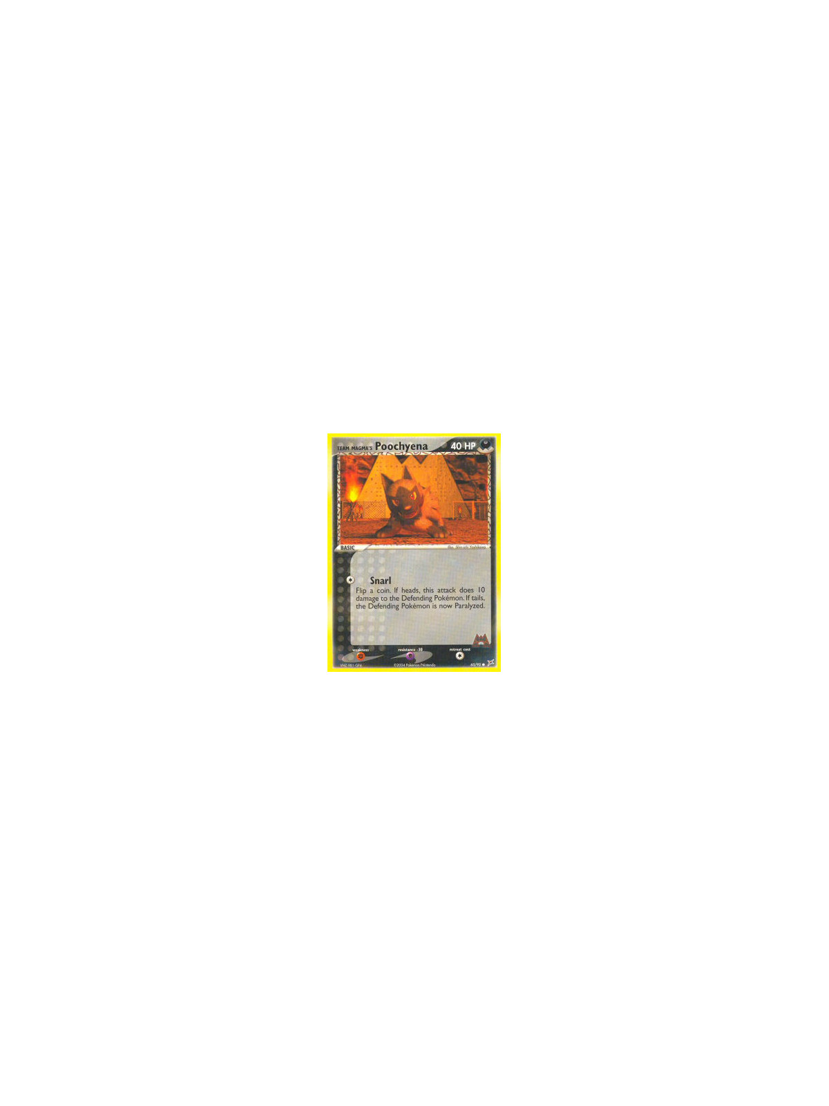 MA 065 - Team Magma's Poochyena - Reverse Holo