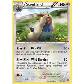 XY 110 - Stoutland - Reverse Holo Stoutland (XY 110) - Reverse Holo