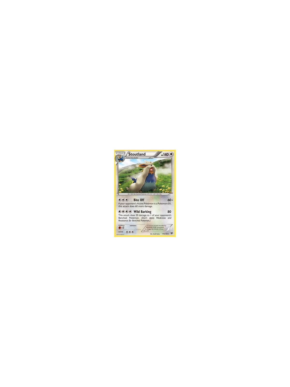 Stoutland (XY 110) - Reverse Holo