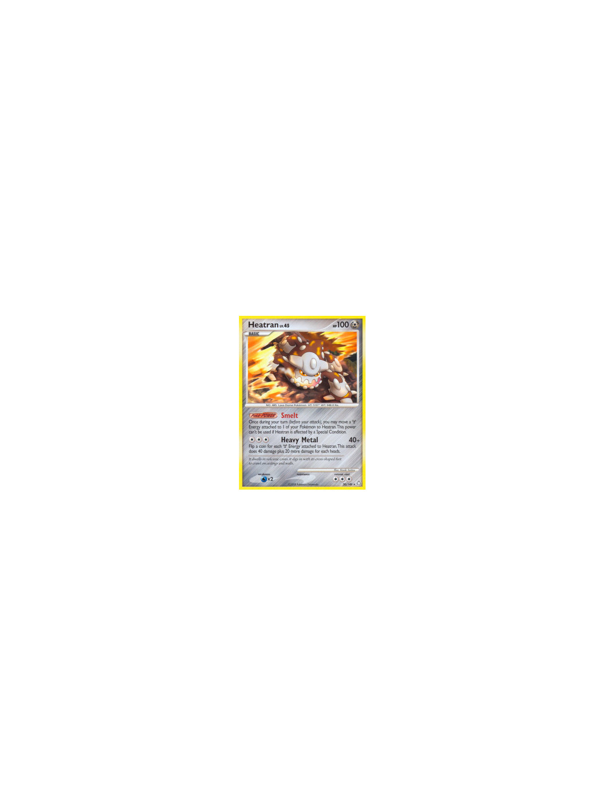 LA 030 - Heatran Lv.45 - Reverse Holo