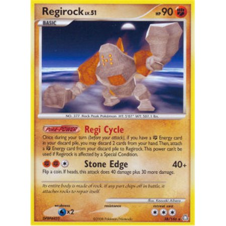 LA 038 - Regirock Lv.51 - Reverse Holo