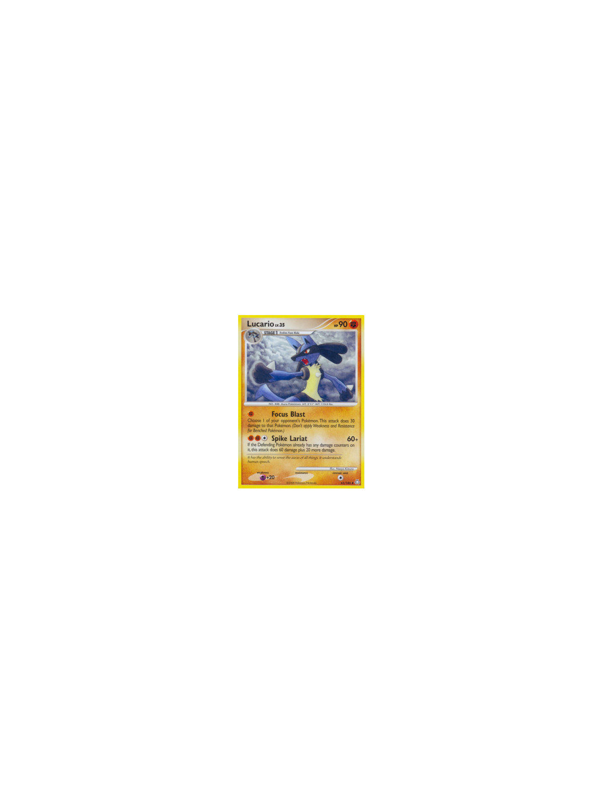LA 061 - Lucario Lv.35