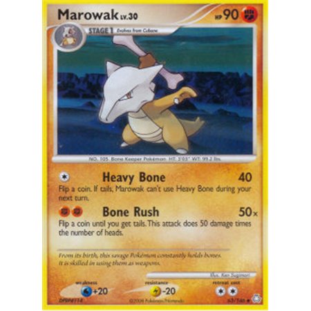 LA 063 - Marowak Lv.30 Reverse Holo