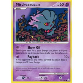 LA 107 - Misdreavus Lv.18 Reverse Holo