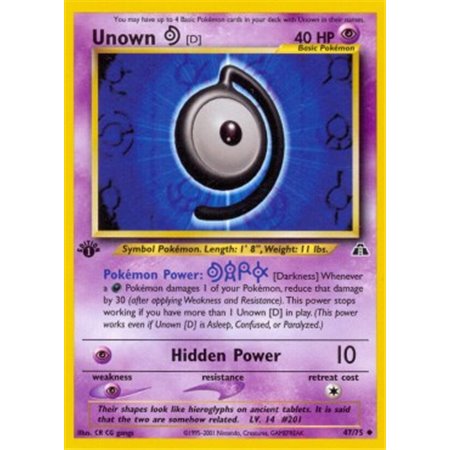 NDI 047 - Unown [D] - 1st Edition