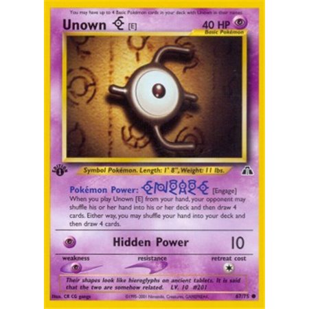 NDI 067 - Unown [E] - 1st Edition