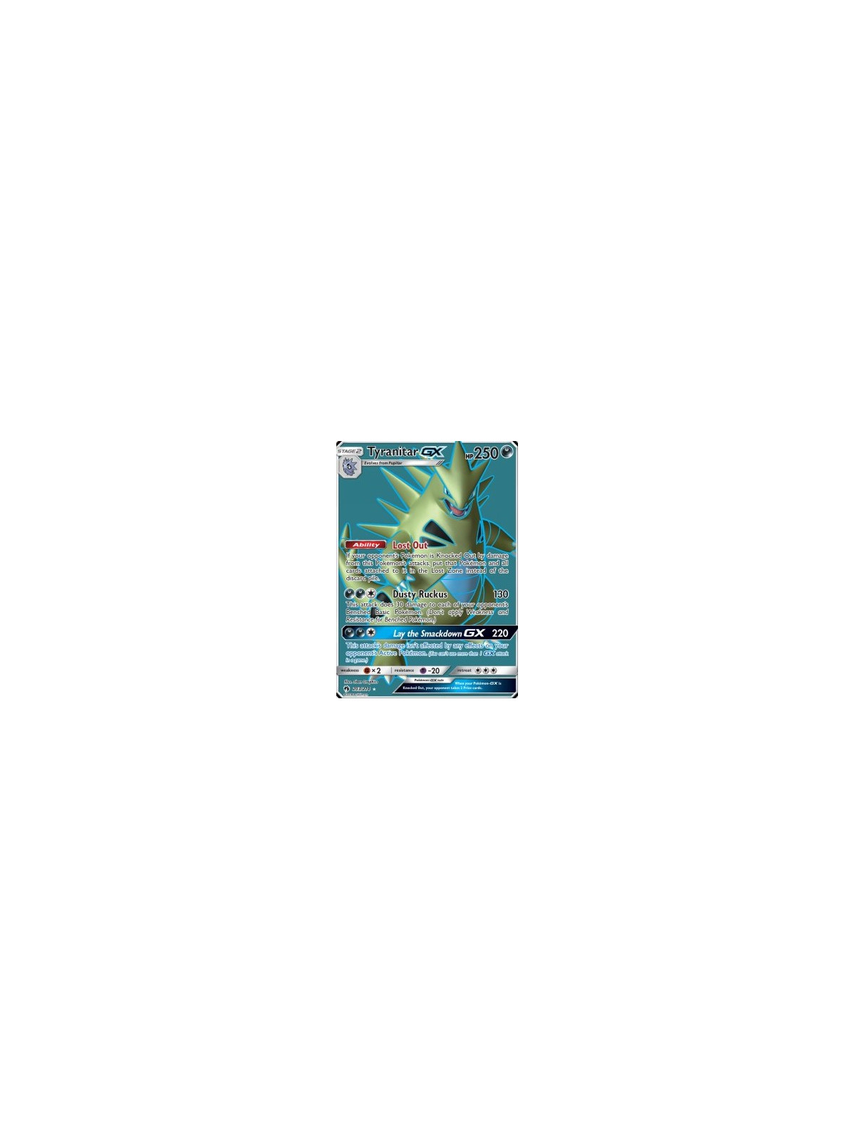 LOT 203 - Tyranitar GX 