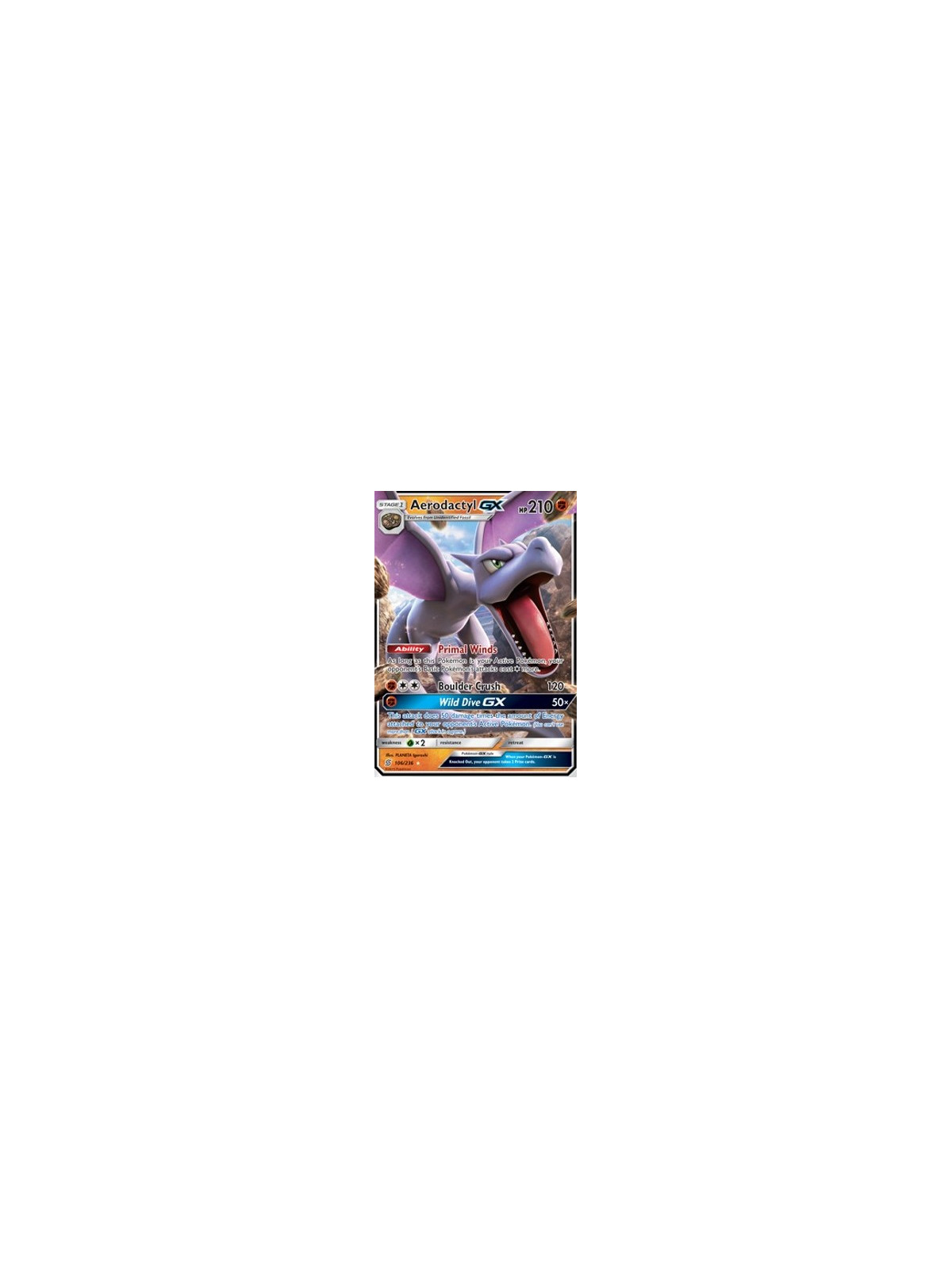 UNM 106 - Aerodactyl GX