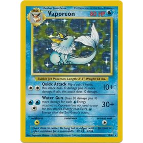 JU 012 - Vaporeon - No Set Symbol JU 012 - Vaporeon - No Set Symbol