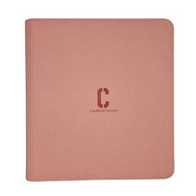 Cardstacks - 12 Pocket Binder Roze (480) met rits Cardstacks - 12 Pocket Binder Roze (480) met rits