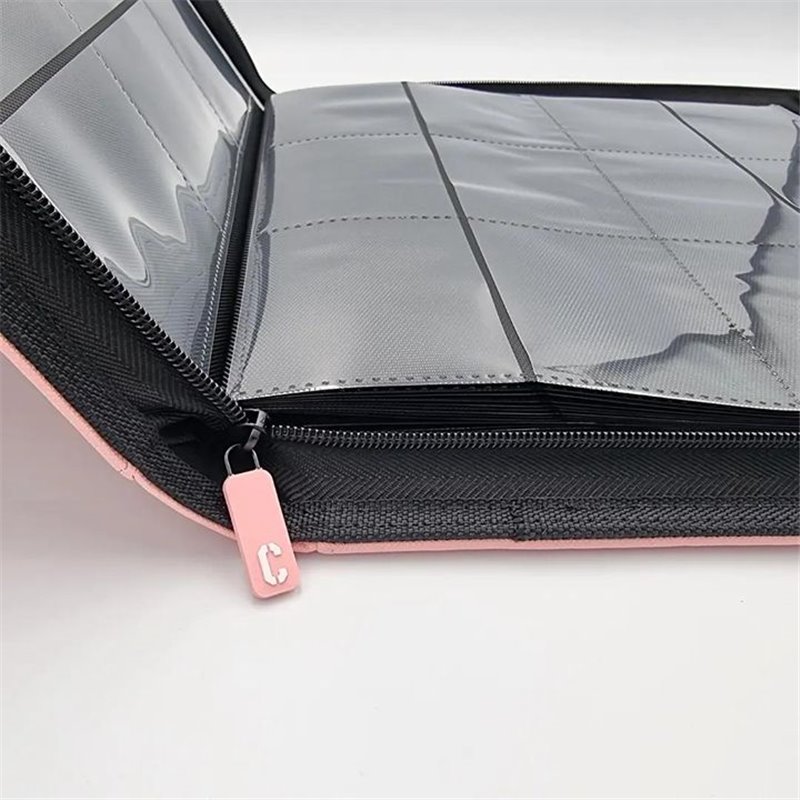 Cardstacks - 12 Pocket Binder Roze (480) met rits