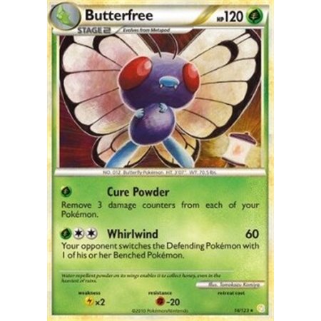 HS 016 - Butterfree - Reverse Holo
