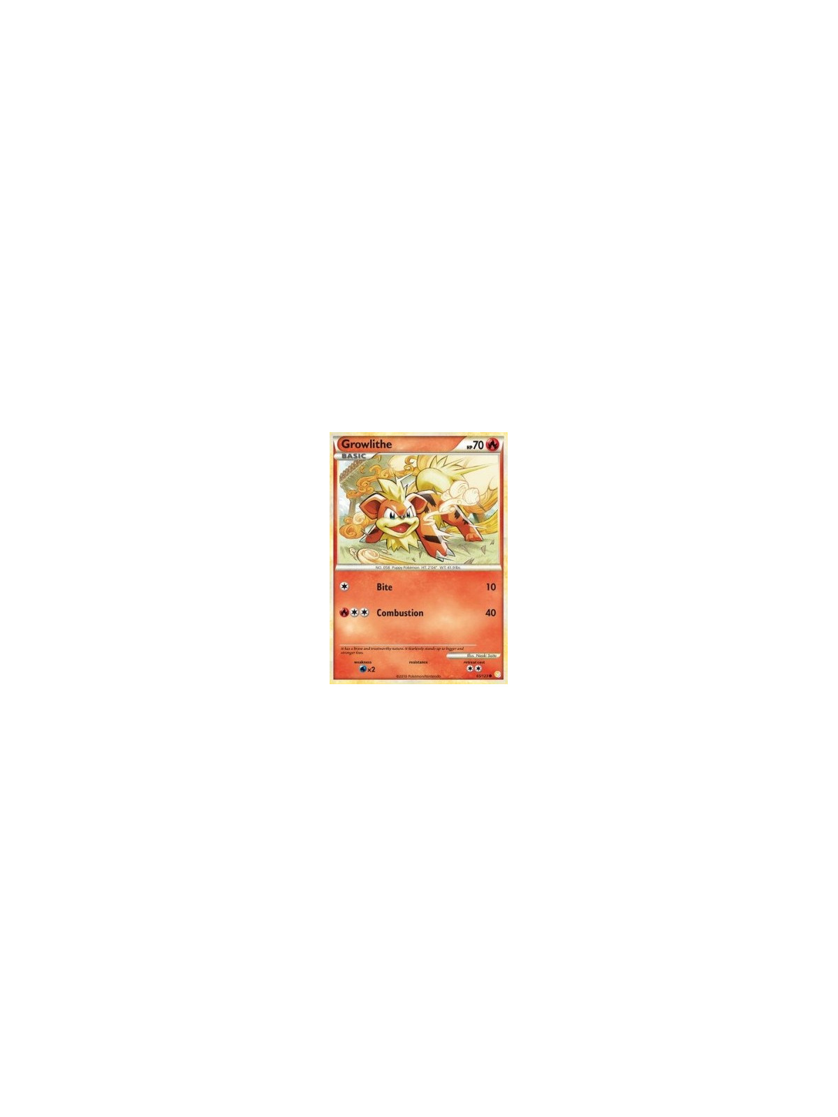 HS 065 - Growlithe - Reverse Holo