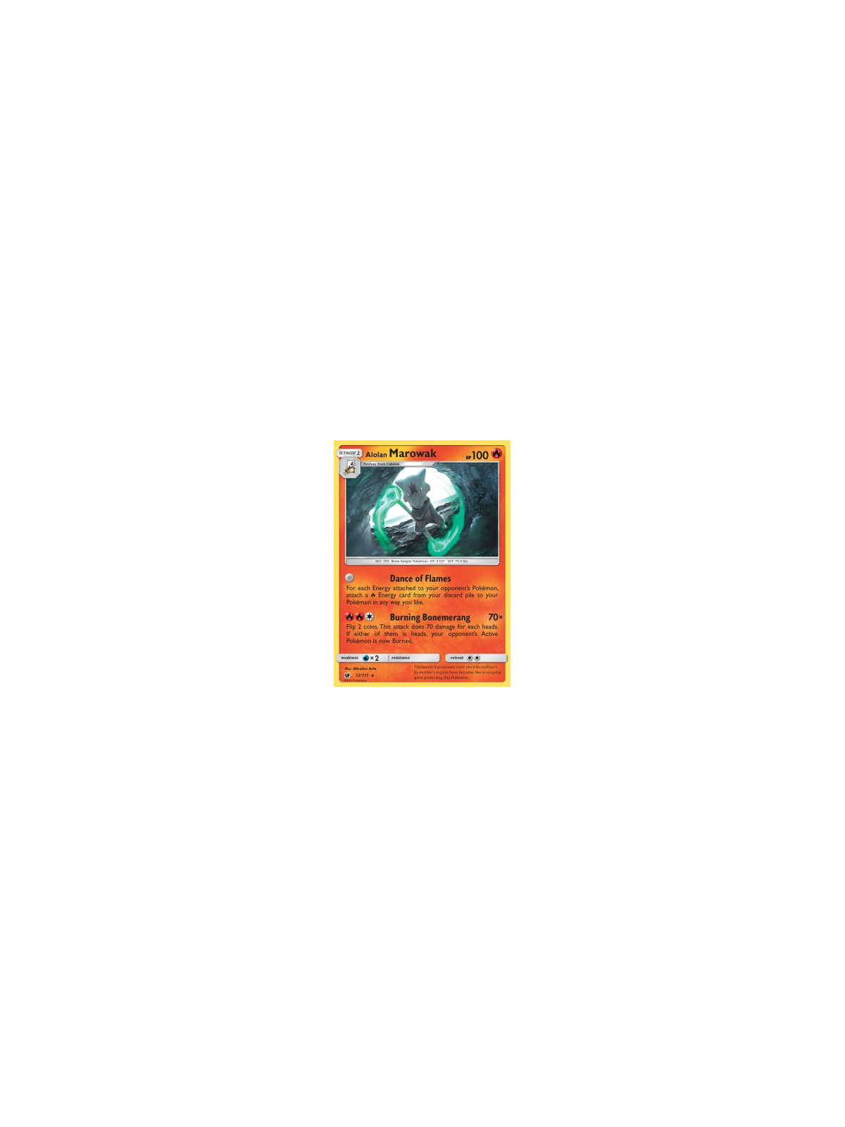 CIN 012 - Alolan Marowak 