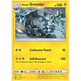 CIN 033 - Alolan Graveler - Reverse Holo CIN 033 - Alolan Graveler - Reverse Holo