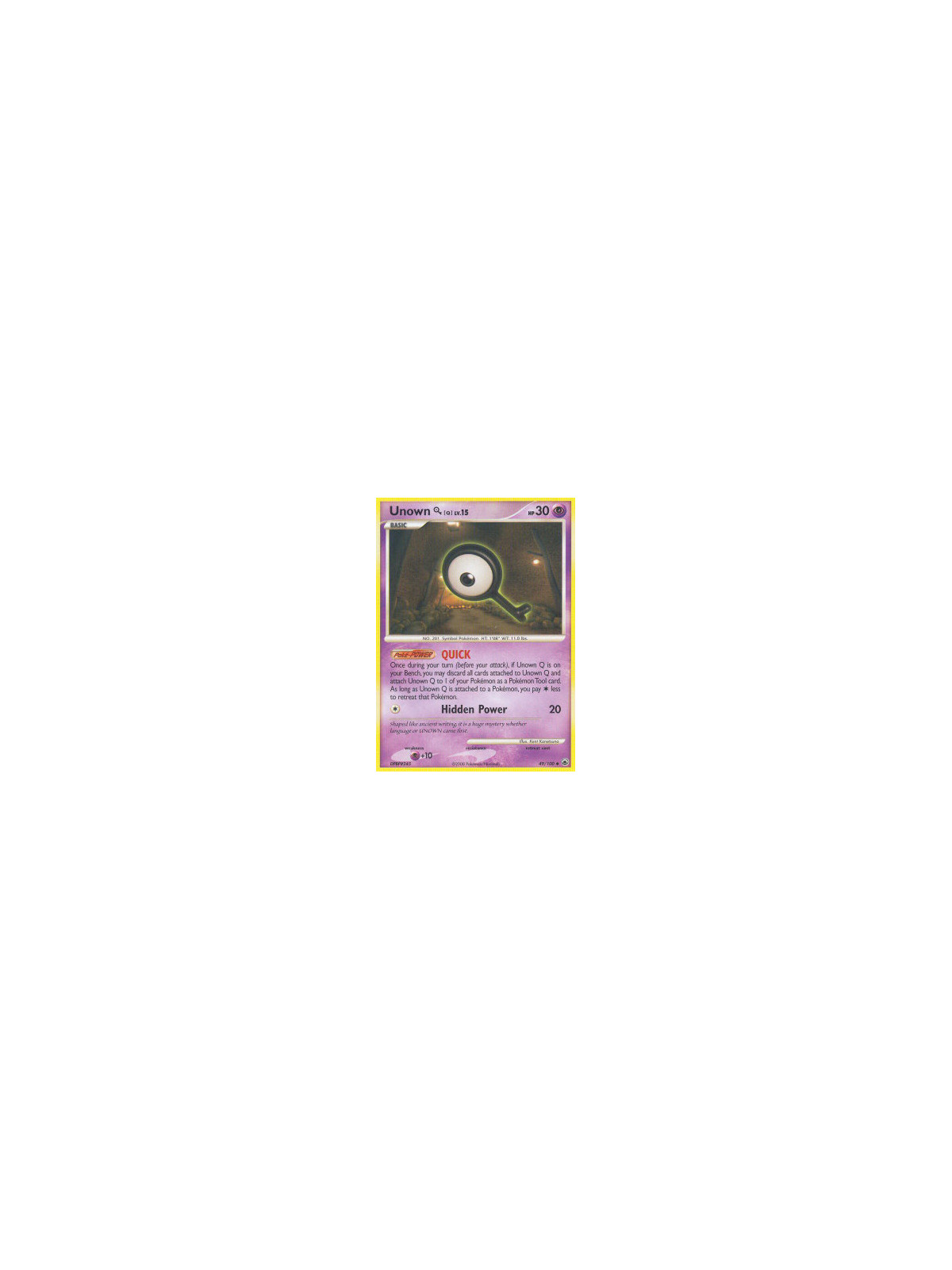 MD 049 - Unown [Q] Lv.15