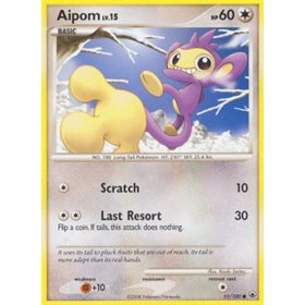 MD 051 - Aipom Lv.15 - Reverse Holo MD 051 - Aipom Lv.15 - Reverse Holo