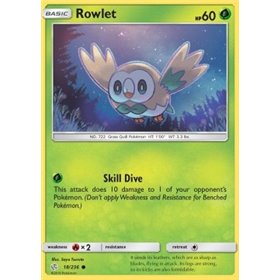 CEC 018 - Rowlet - Reverse Holo CEC 018 - Rowlet - Reverse Holo