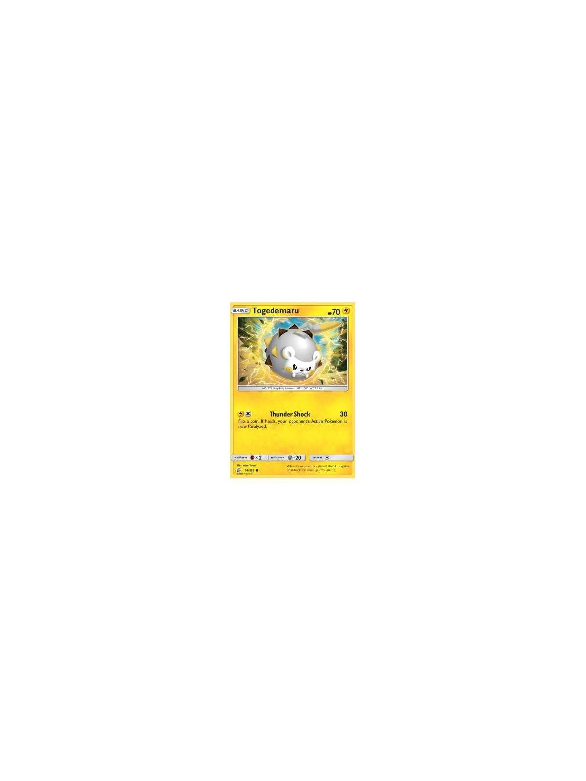 CEC 074 - Togedemaru - Reverse Holo