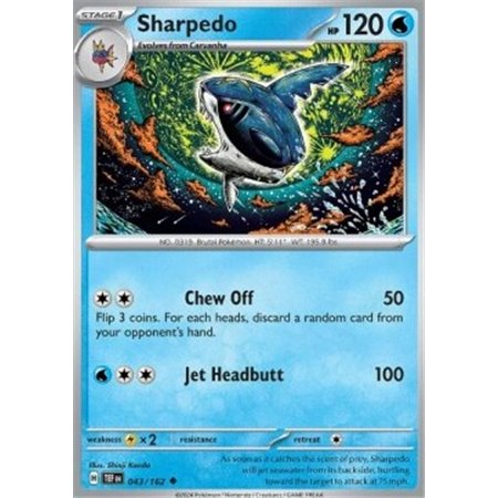 TEF 043 - Sharpedo - Reverse Holo