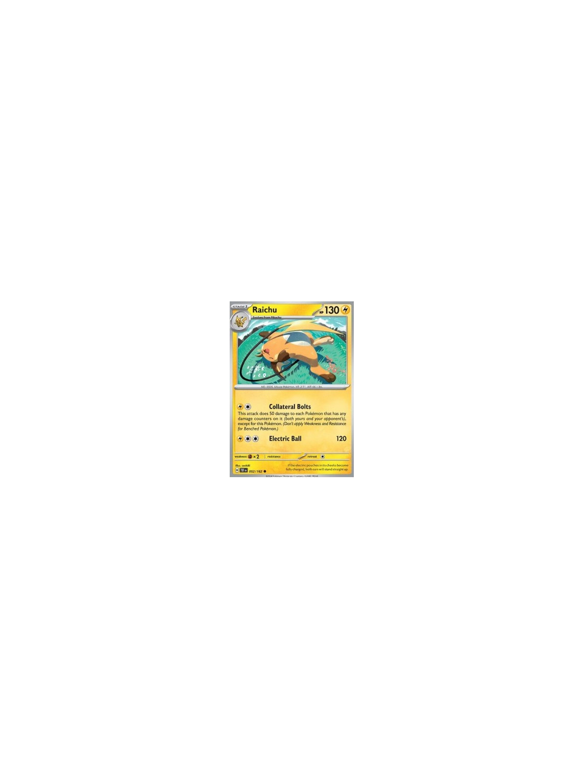TEF 052 - Raichu - Reverse Holo