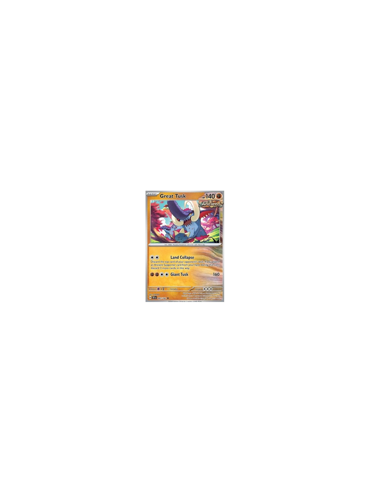 TEF 097 - Great Tusk - Reverse Holo