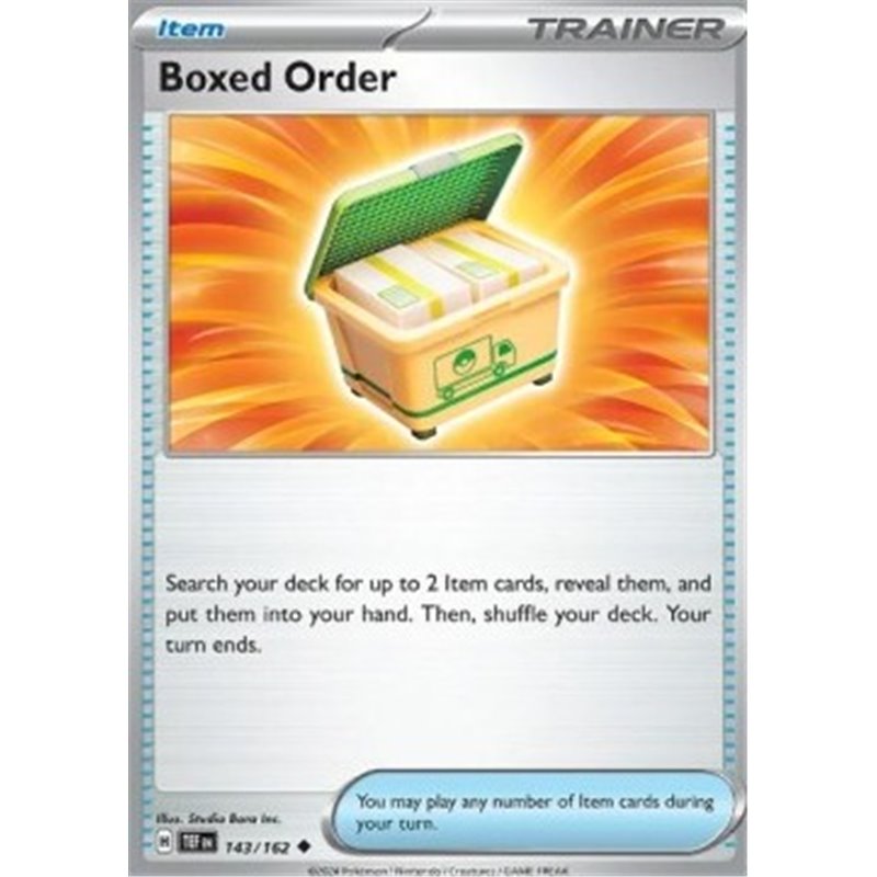 TEF 143 - Boxed Order