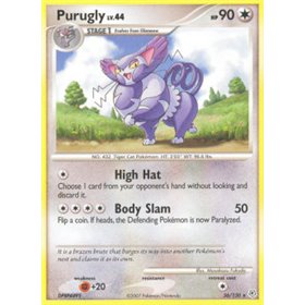 DP 036 - Purugly Lv.44 - Reverse Holo DP 036 - Purugly Lv.44 - Reverse Holo