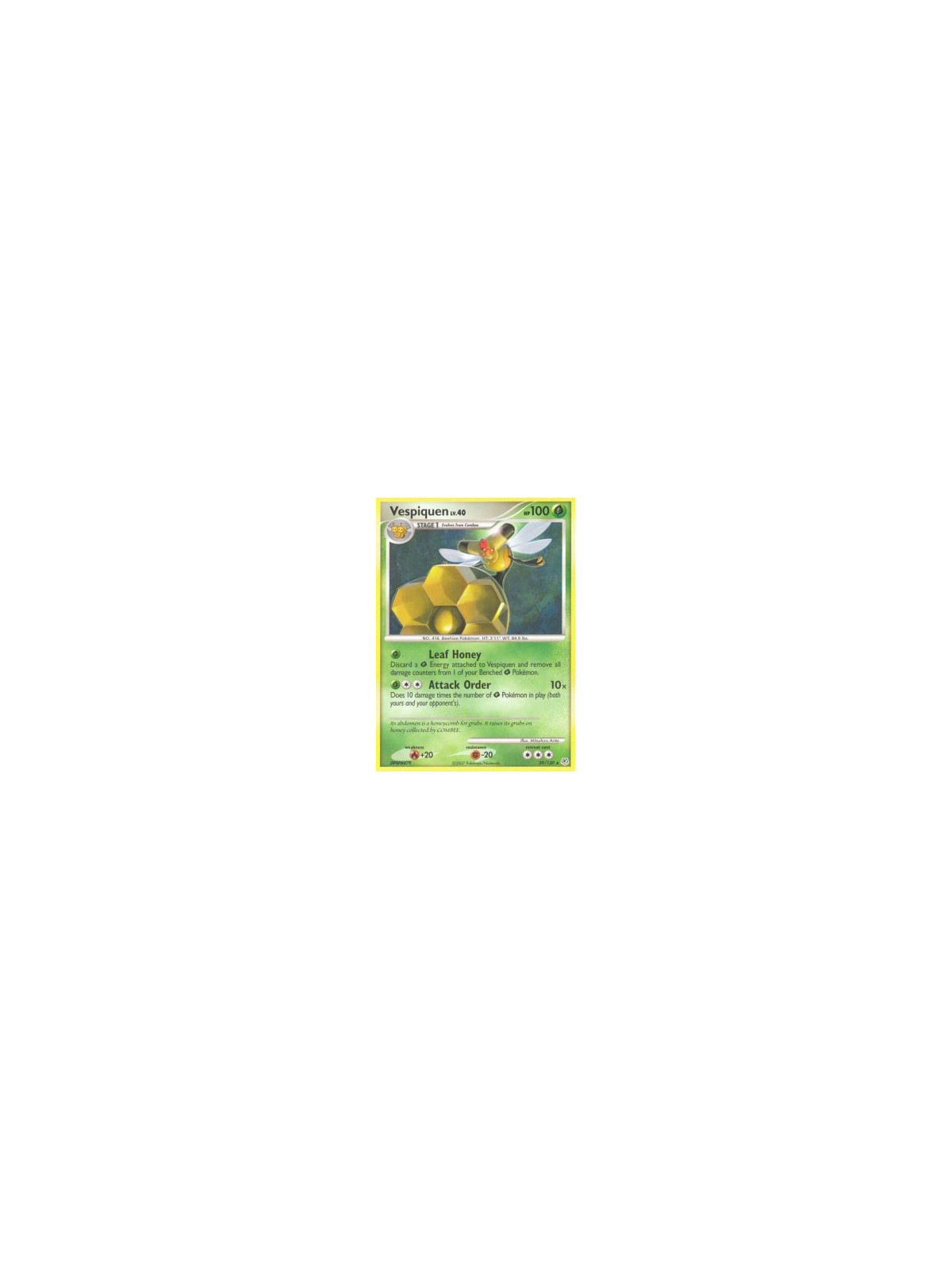 DP 039 - Vespiquen Lv.40 - Reverse Holo