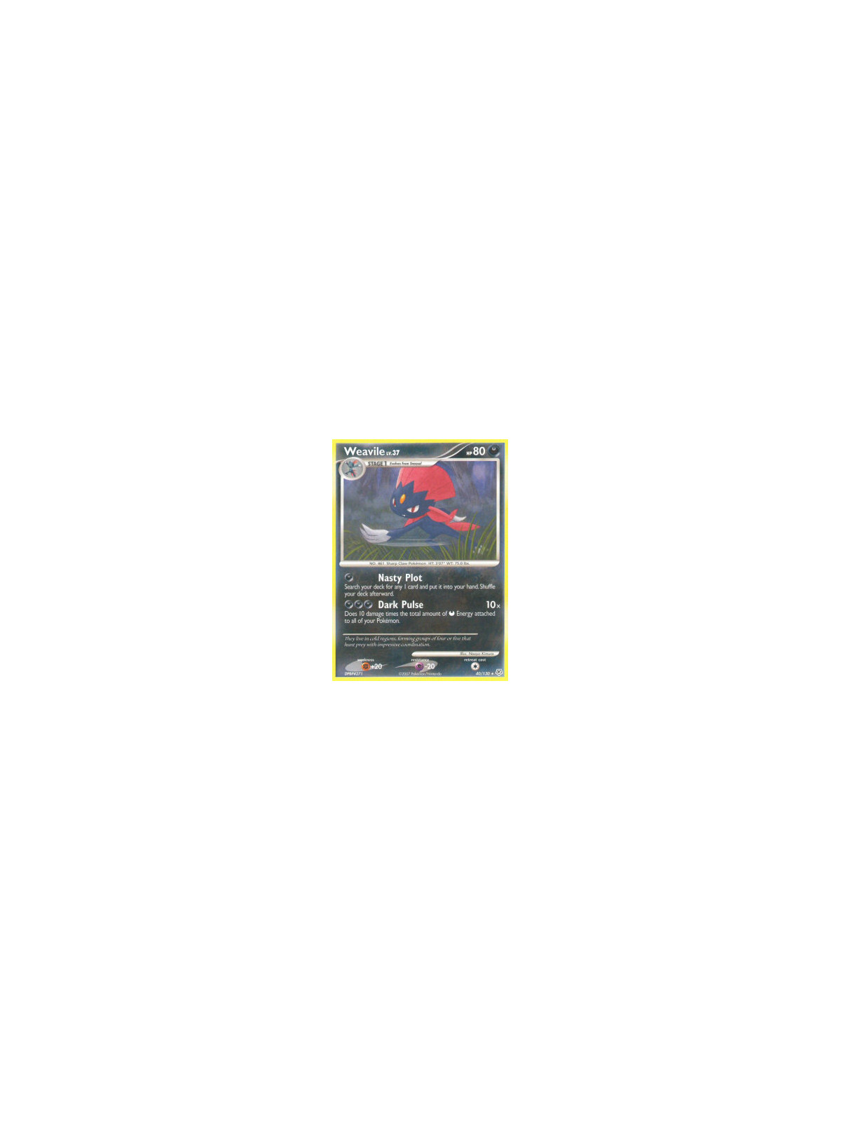 DP 040 - Weavile Lv.37
