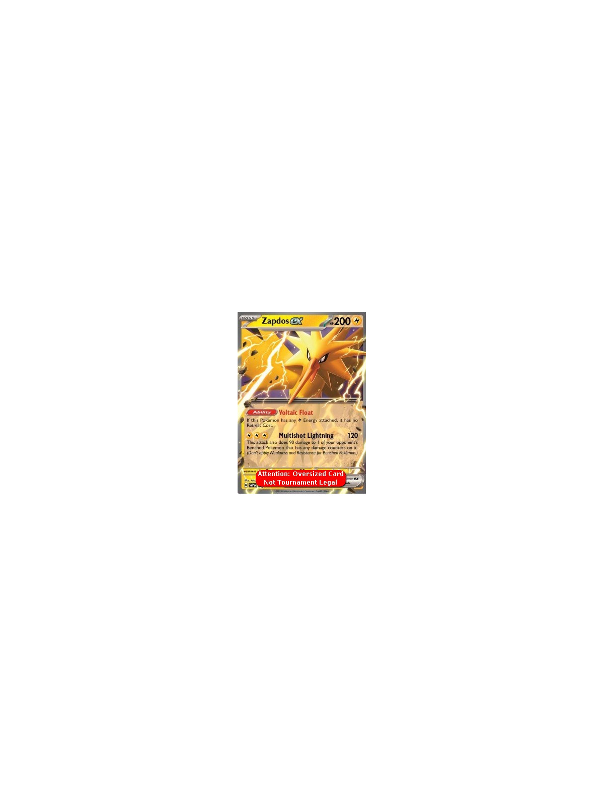 SVP 049 - Zapdos ex - Oversized Card