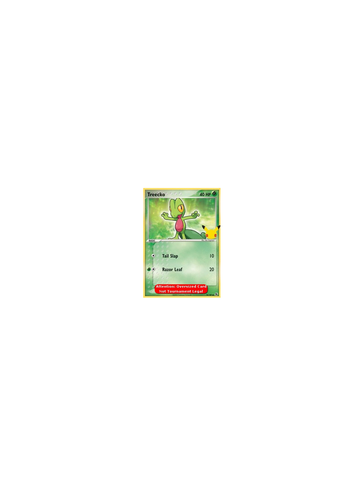 RS 076 - Treecko - Oversized Card