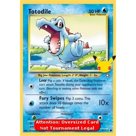 NG 081 - Totodile - Oversized Card