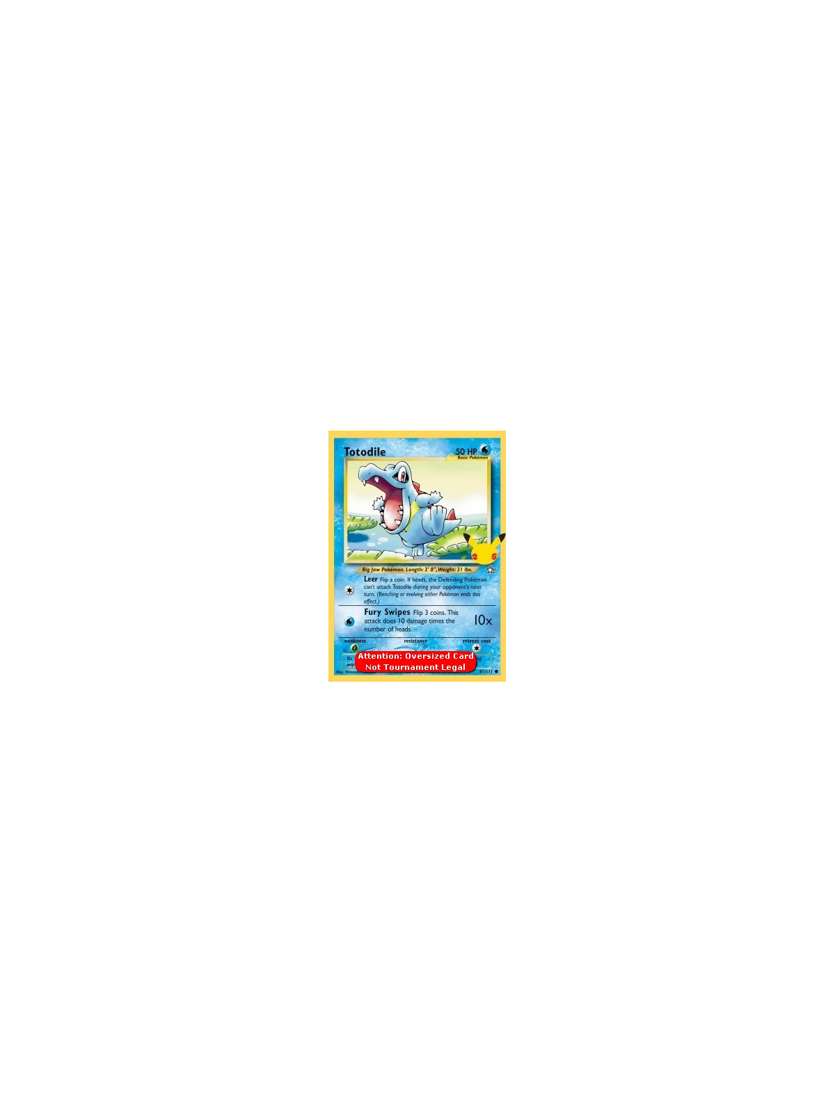 NG 081 - Totodile - Oversized Card
